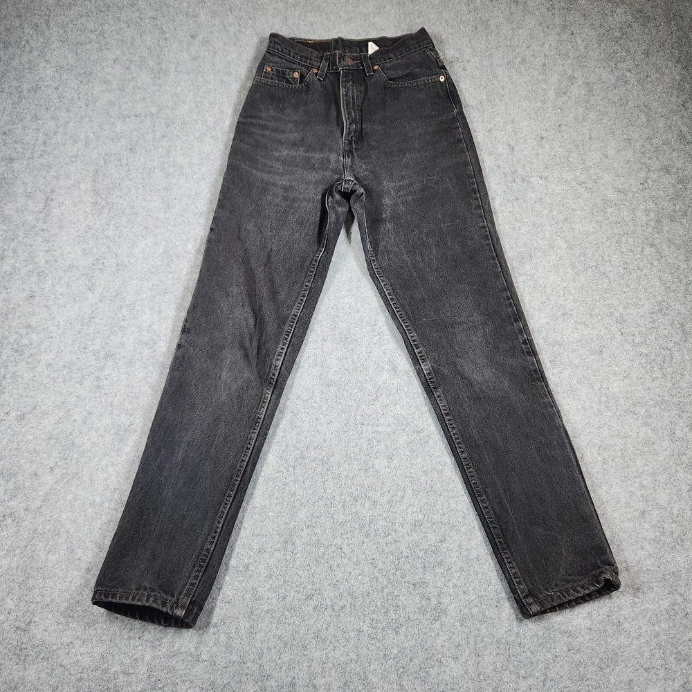 VTG 90's Levi's 512 Women's Jeans Size 6 M Reg Black Slim Fit Tapered USA
